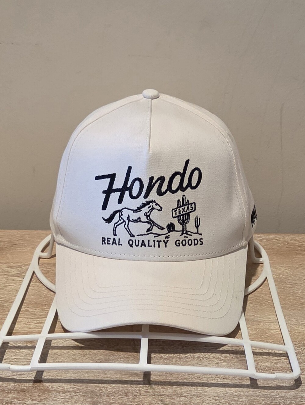 Hondo Colt Snapback Hat - Texas Real Quality Goods - Stone White - OSFA
